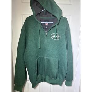 NFL Men's Jets G-III fleece lined Zippered Hooded Football jacket XL